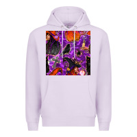 Lilac halloween witch seamless pattern Premium Hoodie - BundleAndBundleShop
