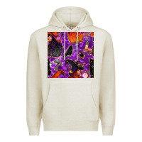 Oatmeal Heather halloween witch seamless pattern Premium Hoodie - BundleAndBundleShop