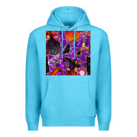 Ocean Blue halloween witch seamless pattern Premium Hoodie - BundleAndBundleShop