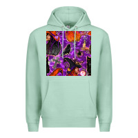 Seafoam halloween witch seamless pattern Premium Hoodie - BundleAndBundleShop
