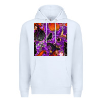 White halloween witch seamless pattern Premium Hoodie - BundleAndBundleShop
