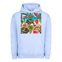 Pigment Grape Ice tortoise watermelon beach seamless pattern Urban Hoodie - BundleAndBundleShop