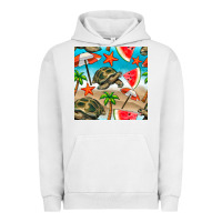 Pigment Lunar Rock tortoise watermelon beach seamless pattern Urban Hoodie - BundleAndBundleShop