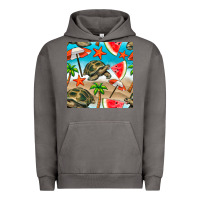 Pigment Tornado tortoise watermelon beach seamless pattern Urban Hoodie - BundleAndBundleShop