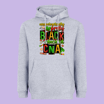 Unapologetically Pretty Black And Educated Cna Zillion Heavyweight Hoodie Designed By Zillion Design Studio
