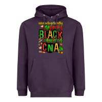 Plum unapologetically pretty black and educated cna zillion Heavyweight Hoodie - Zillion Design Studio