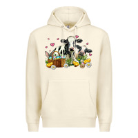 Sandshell easter cows with chicks Premium Hoodie - AdoDesignShop