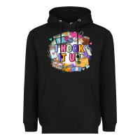 Black i hook it up  sewing Heavyweight Hoodie - Zillion Design Studio