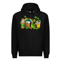 Black st patricks coffee Premium Hoodie - AdoDesignShop