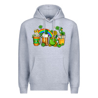 Heather Grey st patricks coffee Premium Hoodie - AdoDesignShop