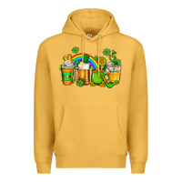 Mustard st patricks coffee Premium Hoodie - AdoDesignShop