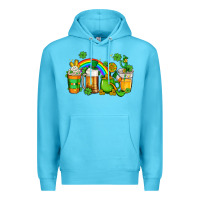 Ocean Blue st patricks coffee Premium Hoodie - AdoDesignShop