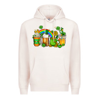 Pale Pink st patricks coffee Premium Hoodie - AdoDesignShop
