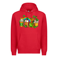 Red st patricks coffee Premium Hoodie - AdoDesignShop