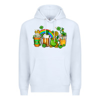 White st patricks coffee Premium Hoodie - AdoDesignShop