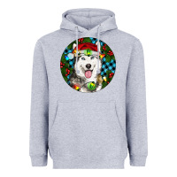 Heather Grey Christmas Husky Heavyweight Hoodie - RanaPortraitStore