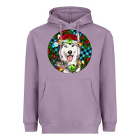 Lavender Christmas Husky Heavyweight Hoodie - RanaPortraitStore