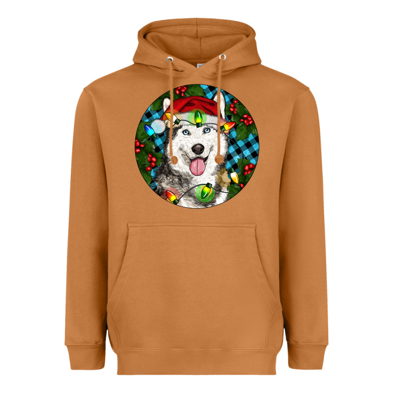 Christmas Husky Heavyweight Hoodie by RanaPortraitStore | Teevron