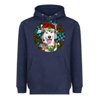 Navy Christmas Husky Heavyweight Hoodie - RanaPortraitStore