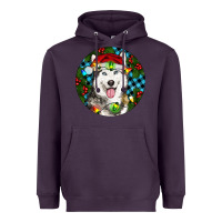 Plum Christmas Husky Heavyweight Hoodie - RanaPortraitStore