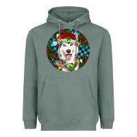 Sage Christmas Husky Heavyweight Hoodie - RanaPortraitStore