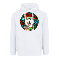 White Christmas Husky Heavyweight Hoodie - RanaPortraitStore