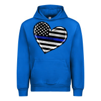 Cobalt american thin blue line flag Urban Hoodie - Artiststas