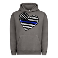 Pigment Tornado american thin blue line flag Urban Hoodie - Artiststas