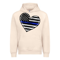Sandshell american thin blue line flag Urban Hoodie - Artiststas