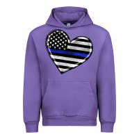 Tulip american thin blue line flag Urban Hoodie - Artiststas