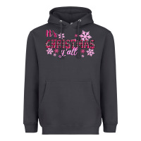 Smoke It's Christmas Y'all Season Pink Christmas Heavyweight Hoodie - RanaPortraitStore