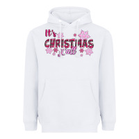 White It's Christmas Y'all Season Pink Christmas Heavyweight Hoodie - RanaPortraitStore