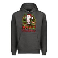 Charcoal Heather Mooey christmas Premium Hoodie - Artiststas