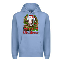Colony Blue Mooey christmas Premium Hoodie - Artiststas