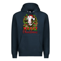 Navy Mooey christmas Premium Hoodie - Artiststas