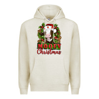 Oatmeal Heather Mooey christmas Premium Hoodie - Artiststas