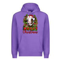 Purple Mooey christmas Premium Hoodie - Artiststas