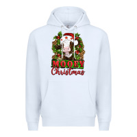White Mooey christmas Premium Hoodie - Artiststas