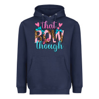 Navy that bow though Heavyweight Hoodie - texasbilliewilder