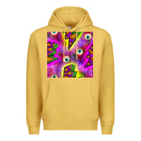 Antique Gold halloween thunders seamless pattern Premium Hoodie - BundleAndBundleShop