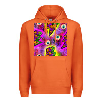 Carrot halloween thunders seamless pattern Premium Hoodie - BundleAndBundleShop