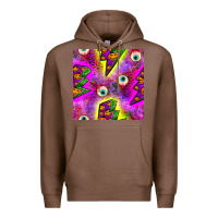 Chestnut halloween thunders seamless pattern Premium Hoodie - BundleAndBundleShop