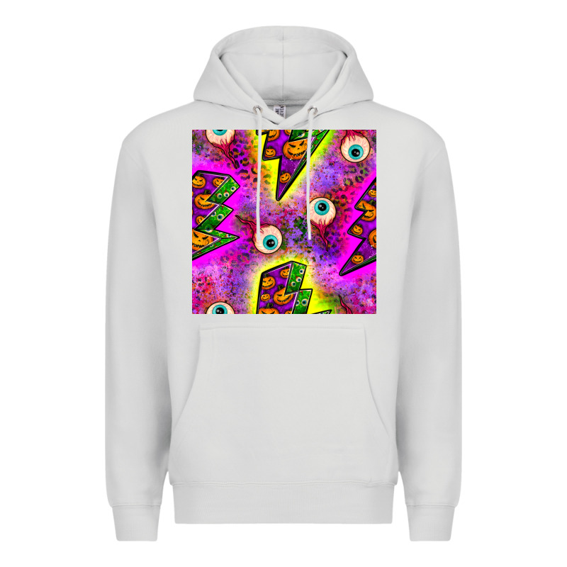 Halloween Thunders Seamless Pattern Premium Hoodie by BundleAndBundleShop | Teevron