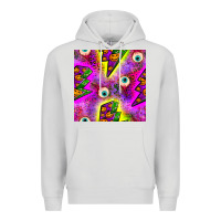 Dove Grey halloween thunders seamless pattern Premium Hoodie - BundleAndBundleShop