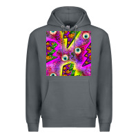 Rock halloween thunders seamless pattern Premium Hoodie - BundleAndBundleShop