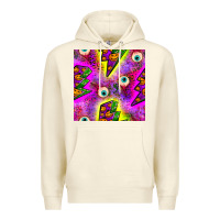 Sandshell halloween thunders seamless pattern Premium Hoodie - BundleAndBundleShop