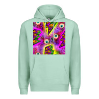 Seafoam halloween thunders seamless pattern Premium Hoodie - BundleAndBundleShop