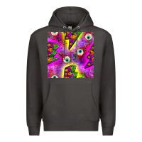 Smoke halloween thunders seamless pattern Premium Hoodie - BundleAndBundleShop