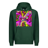 Sports Green halloween thunders seamless pattern Premium Hoodie - BundleAndBundleShop