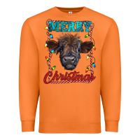 Carrot merry christmas highland calf baby cow Premium Sweatshirt - RanaPortraitStore